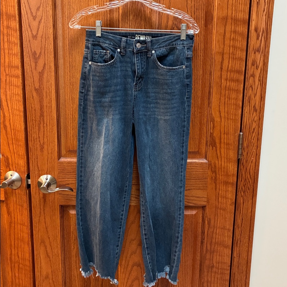 Rewash Dark Blue High-Rise Denim